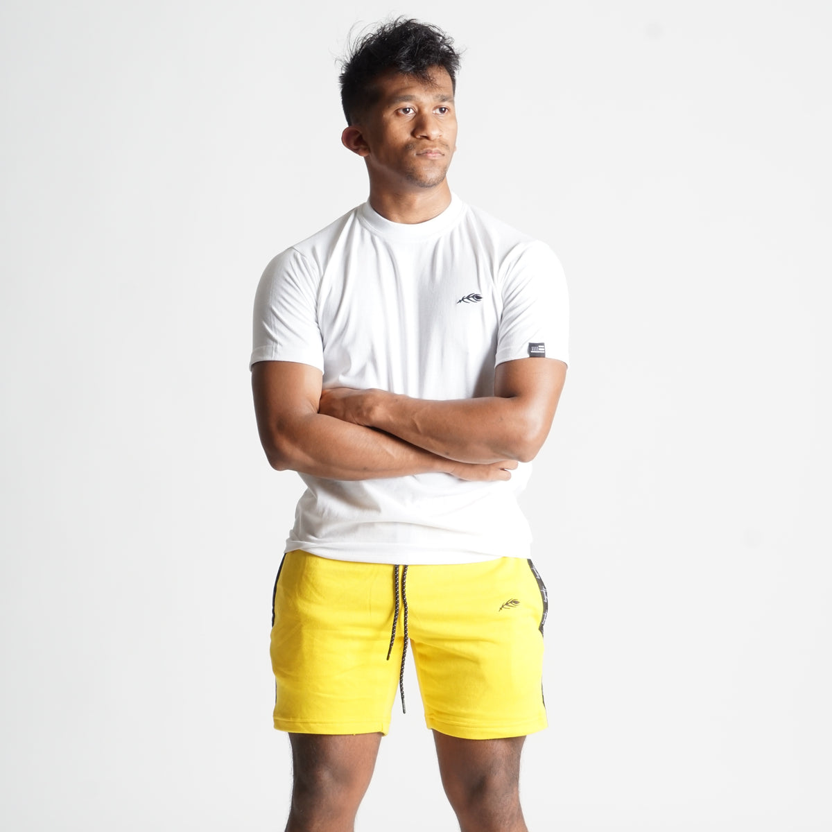 Slim Summer White/Yellow T-Shirt