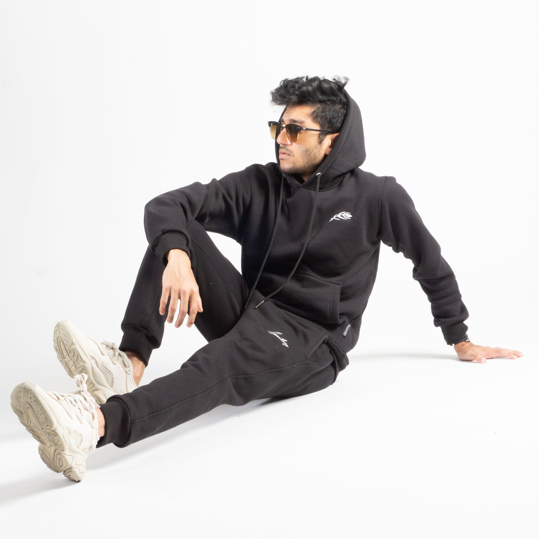 Slim-Fit Classic Hoodie (Black)